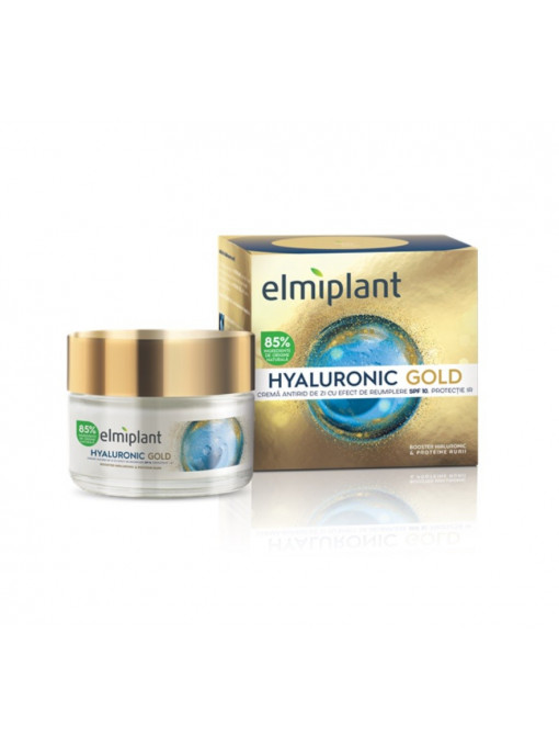 Elmiplant hyaluronic gold efect de reumplere si spf10 crema antirid de zi 1 - 1001cosmetice.ro