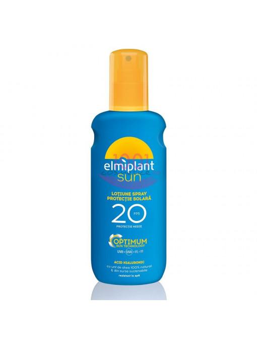 Produse plaja, pentru: adulti | Elmiplant sun lotiune spray protectie solara fps 20 | 1001cosmetice.ro