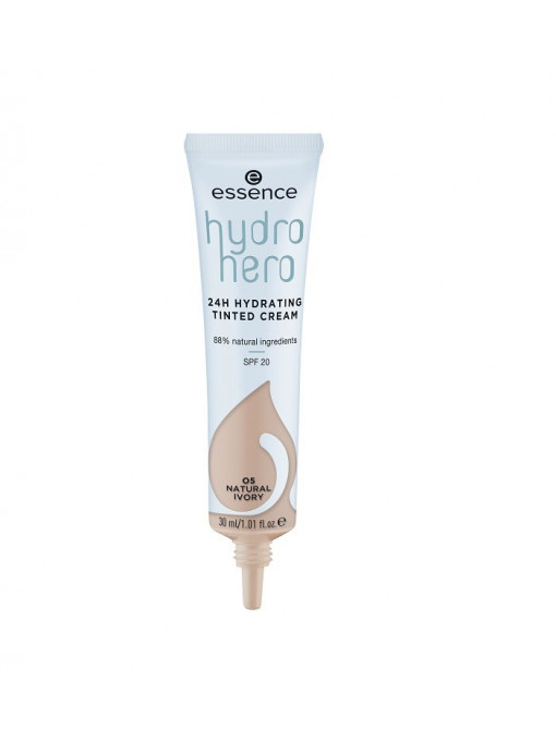 Bb cream, essence | Essence hydro hero 24h hydrating tinted cream natural ivory 05 | 1001cosmetice.ro