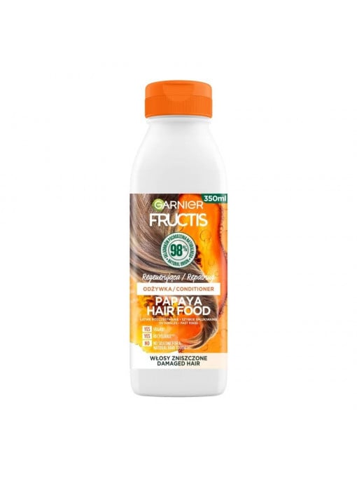 Sampon &amp; balsam, garnier | Garnier fructis papaya hair food balsam pentru repararea parului | 1001cosmetice.ro