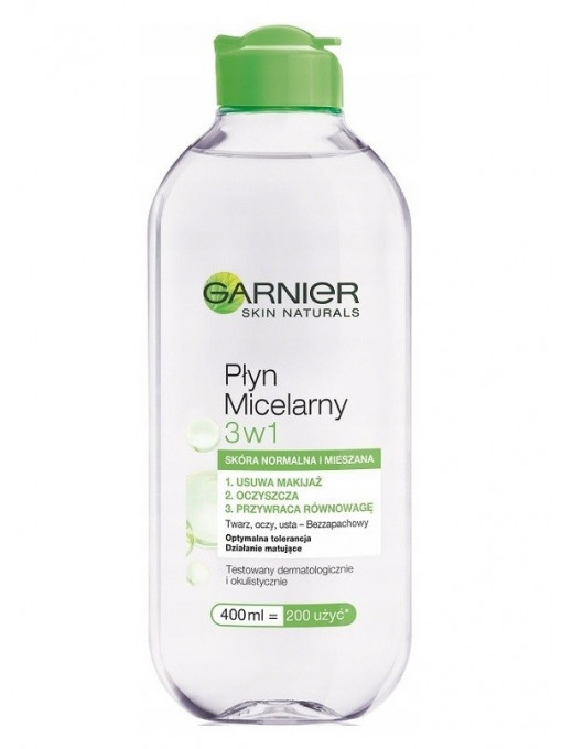 Ten, garnier | Garnier skin naturals solutie micelara 3in1 pentru ten mixt / gras | 1001cosmetice.ro