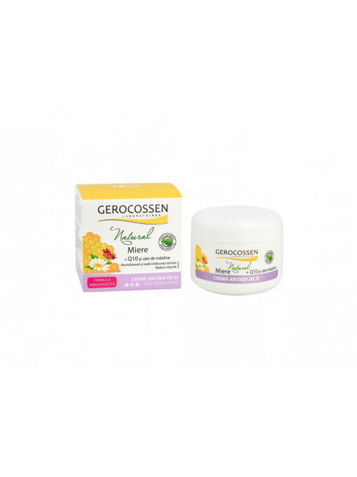 Gerocossen | Gerocossen natural crema antirid de zi cu miere si q10 pentru toate tipurile de ten | 1001cosmetice.ro