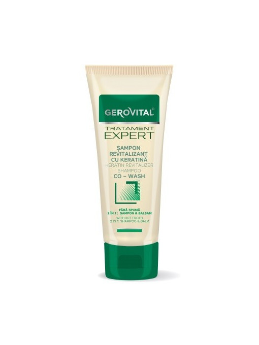 Par | Gerovital tratament expert 2 in 1 sampon si balsam revitalizant cu keratina | 1001cosmetice.ro