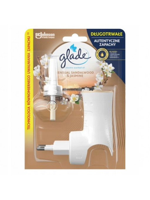 Glade | Glade aparat electric odorizant de camera electric scented oil + rezerva sensual sandalwood&jasmine | 1001cosmetice.ro