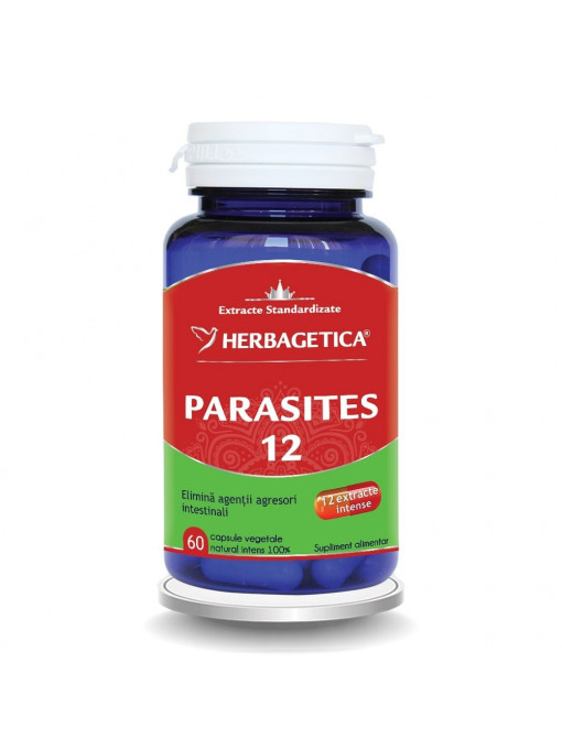 Herbagetica suplimente alimentare parasites 12 60 de capsule 1 - 1001cosmetice.ro