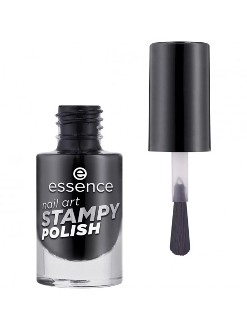Oja &amp; tratamente, essence | Lac de unghii nail art stampy polish, negru, essence, 5 ml | 1001cosmetice.ro