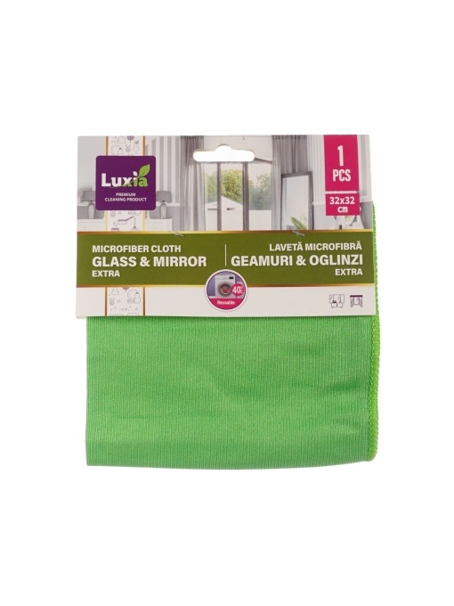 Luxia | Laveta microfibra geamuri si oglinzi extra, 32x32cm, luxia 4063 | 1001cosmetice.ro