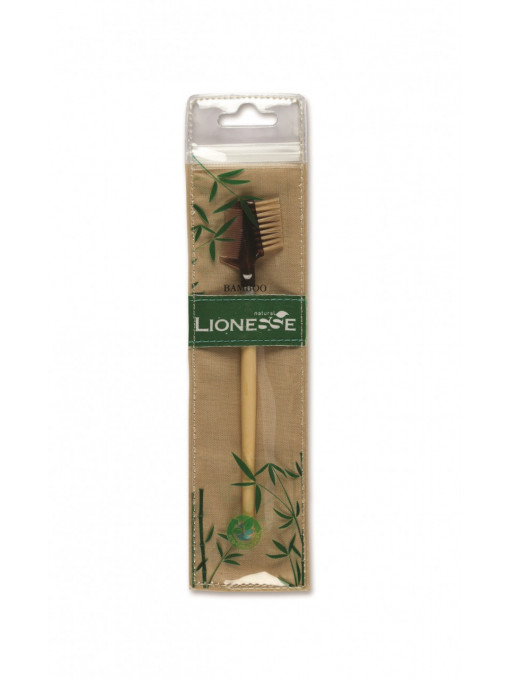 Lionesse bamboo eyebrow & eyelash brush pensula pentru sprancene si gene 322 1 - 1001cosmetice.ro