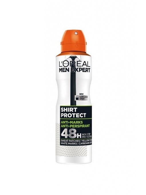 Loreal men expert shirt protect 48h antiperspirant spray 1 - 1001cosmetice.ro