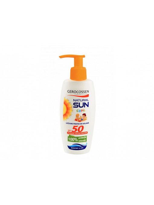 Gerocossen | Lotiune cu protectie solara pentru copii spf 50 gerocossen natural sun, 200 ml | 1001cosmetice.ro