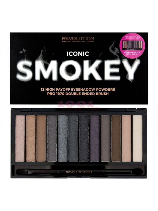 Makeup revolution london iconic smokey palette 1 - 1001cosmetice.ro
