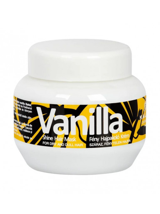 Masca cu vanilie, pentru par uscat, Kallos, 275 ml