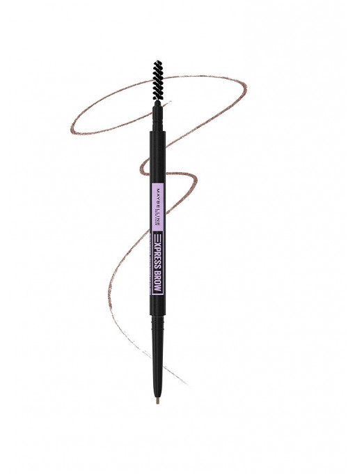 Make-up, maybelline | Maybelline brow ultra slim creion pentru sprancene black brown | 1001cosmetice.ro