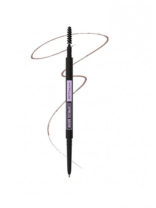 Machiaj sprancene | Maybelline brow ultra slim creion pentru sprancene black brown | 1001cosmetice.ro