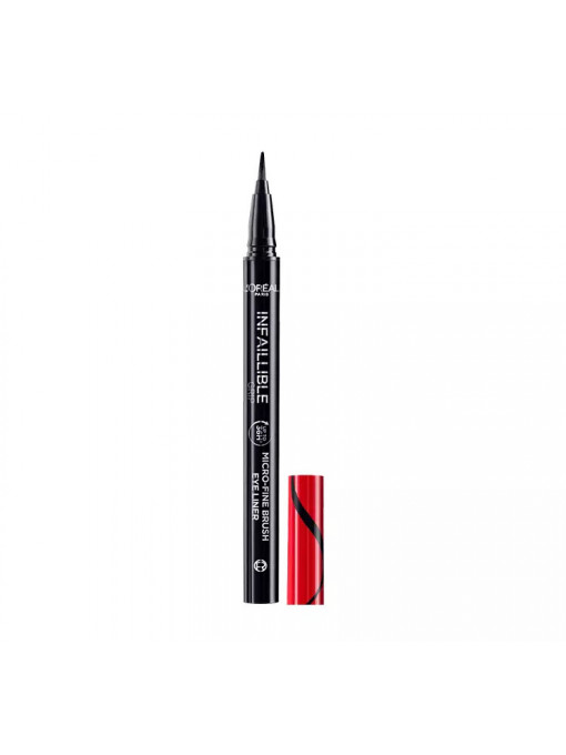 Micro-fine brush eyeliner, Infaillible Grip 36H Black, Loreal
