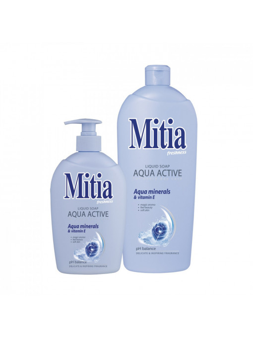 Corp, mitia | Mitia sapun lichid aqua minerals & vitamina e | 1001cosmetice.ro