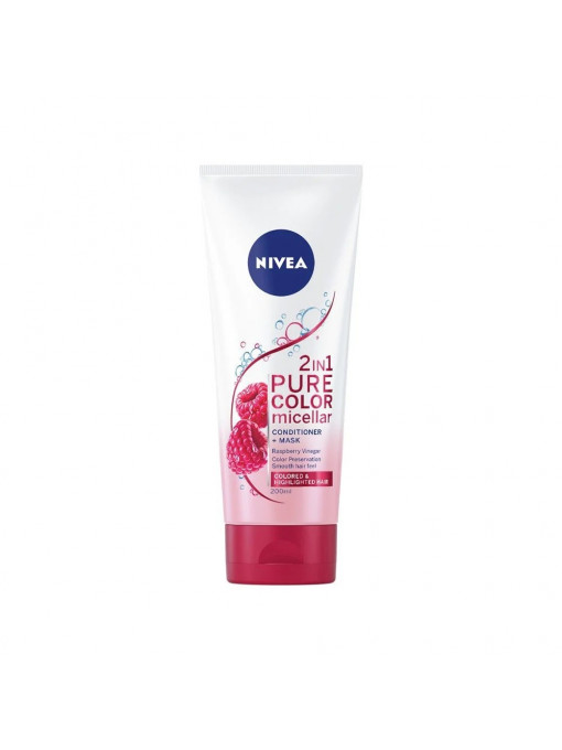 Tratament &amp; masti | Nivea 2in1 pure color micellar balsam si masca tratament pentru par vopsit | 1001cosmetice.ro