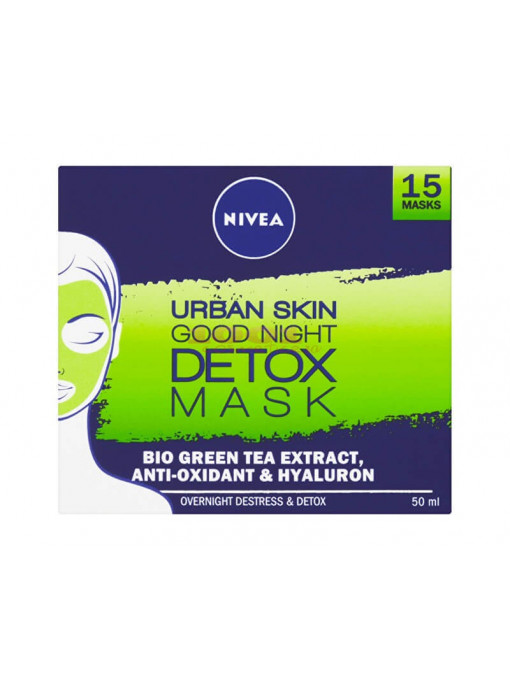 Gel &amp; masca de curatare | Nivea urban skin detox mask masca detoxifianta de noapte | 1001cosmetice.ro