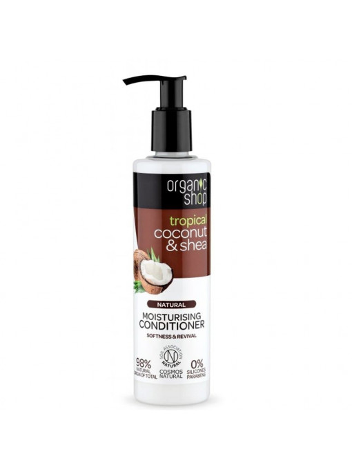 Organic shop tropical coconut shea moisturising balsam par pentru hidratare 1 - 1001cosmetice.ro