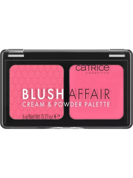 Fard de obraz (blush) | Paleta de fard de obraz crema si pudra blush affair pleasing pink 020 catrice | 1001cosmetice.ro