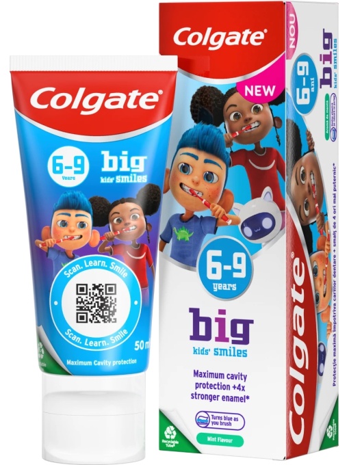 Igiena orala | Pasta de dinti big kids smiles 6-9 ani colgate, 50 ml | 1001cosmetice.ro