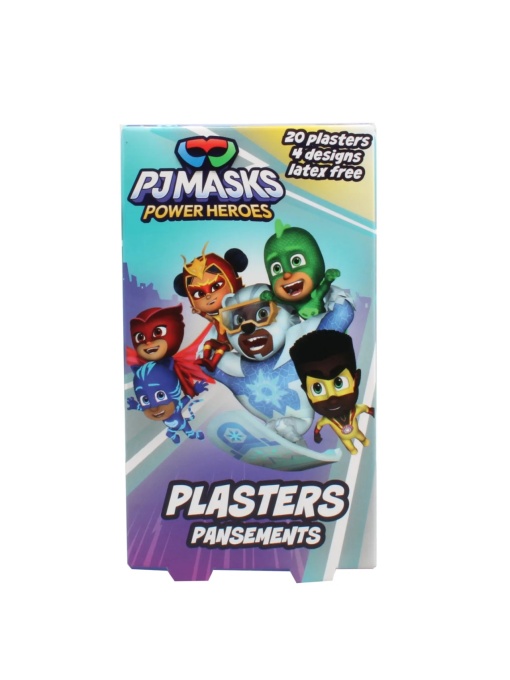 Plasturi pentru copii Power Heroes, 20 de plasturi, 4 modele, PJ Masks
