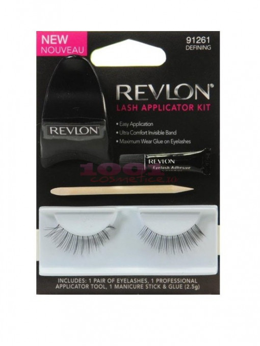 Gene false | Revlon define gene false tip banda 91261 + aplicator + adeziv + aplicator starter kit | 1001cosmetice.ro