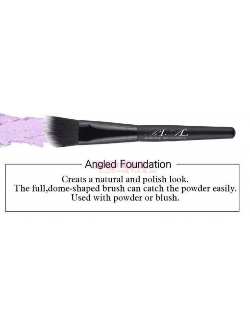 Rial makeup accessories angled foundation brush pensula pentru fond de ten 15-4 1 - 1001cosmetice.ro