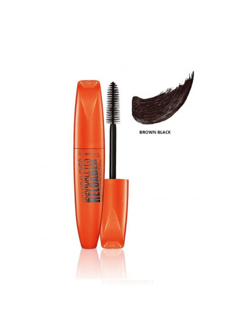 Make-up, rimmel london | Rimmel london scandal eyes reloaded mascara brown black 002 | 1001cosmetice.ro