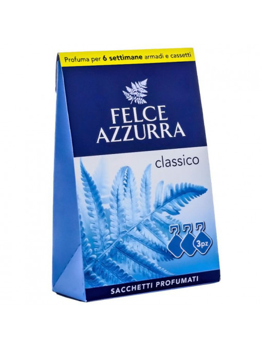 Curatenie, felce azzurra | Saculeti parfumati classico 3 bucati, felce azzurra | 1001cosmetice.ro