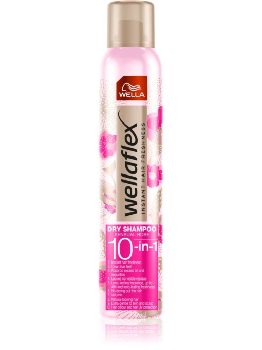 Par, wella | Sampon uscat cu parfum floral delicat - wellaflex sensual rose wella, 180 ml | 1001cosmetice.ro