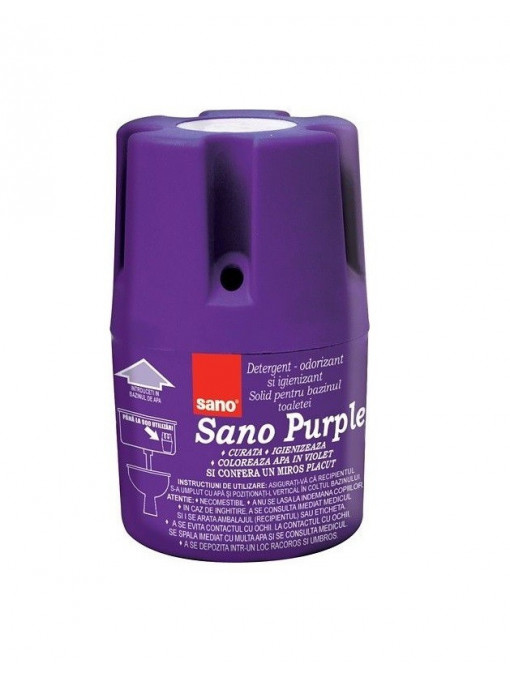 Sano purple odorizant si igienizant pentru bazinul toaletei 1 - 1001cosmetice.ro