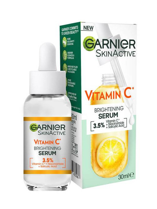 Ten, garnier | Serum cu vitamina c skin naturals cu efect de stralucire garnier, 30 ml | 1001cosmetice.ro