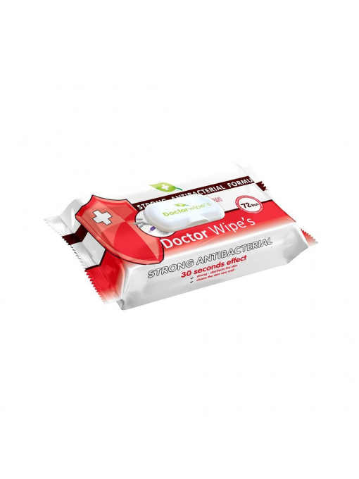 Servetele Antibacterial Strong, Doctor Wipes, pachet 72 BUC.