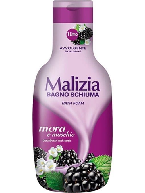 Spumant &amp; sare de baie | Spumant de baie mora muschio malizia, 1l | 1001cosmetice.ro