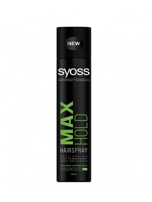 Fixativ &amp; spuma, syoss | Syoss max hold spray fixativ pentru par putere 5 | 1001cosmetice.ro
