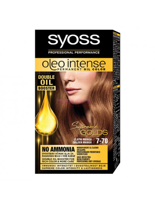 Syoss oleo intense permanent oil color vopsea de par fara amoniac mango auriu 7-70 1 - 1001cosmetice.ro