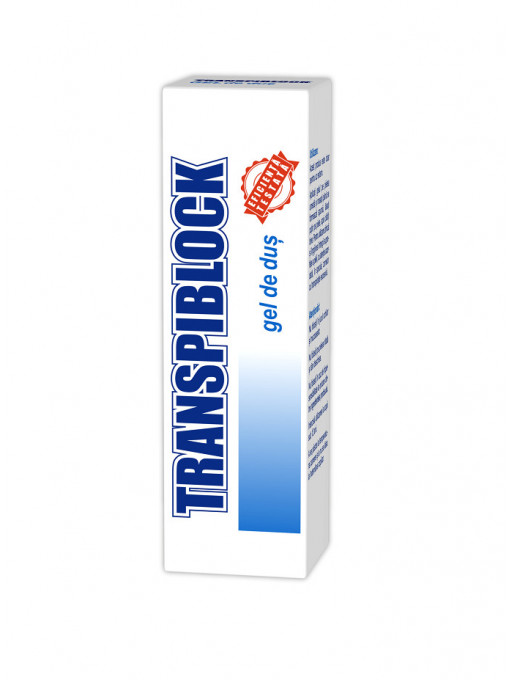 Transpiblock | Transpiblock impotriva transpiratiei excesive gel de dus | 1001cosmetice.ro