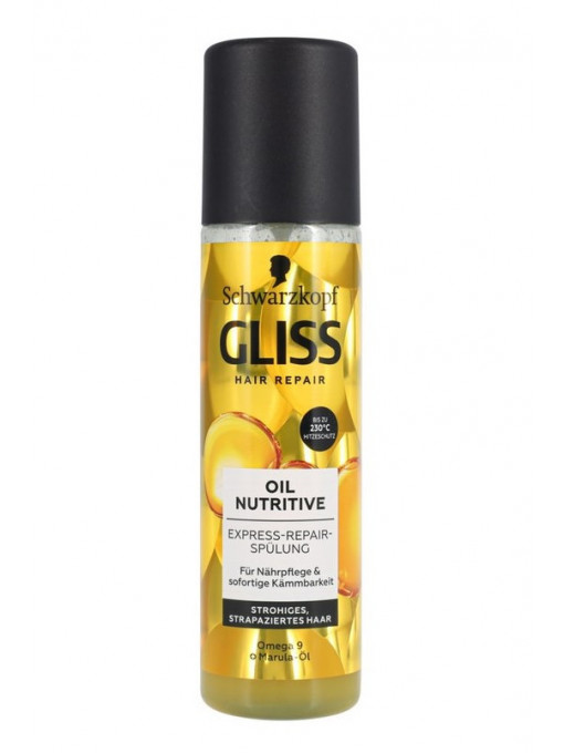 Gliss | Ulei pentru par uscat si deteriorat hair repair oil, gliss, 200ml | 1001cosmetice.ro