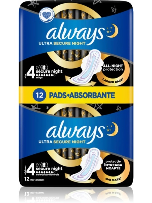 Absorbante Always Duo Ultra Night 4, pachet 12 bucati