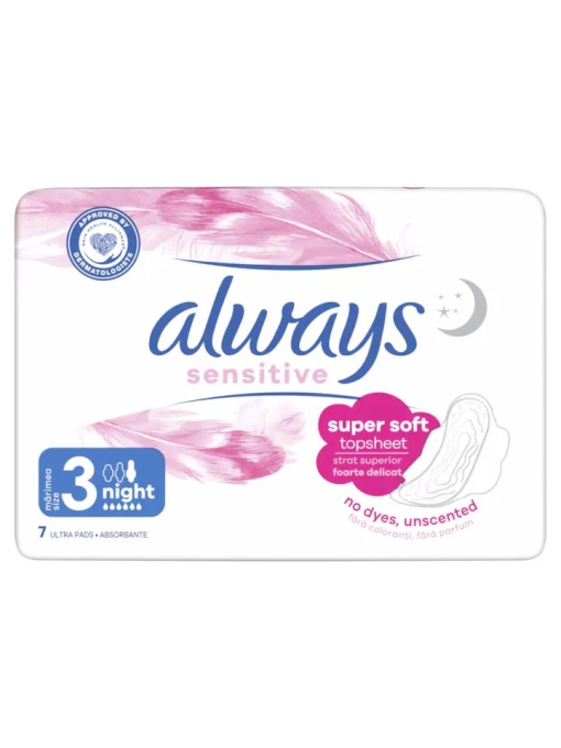 [Absorbante always sensitive super soft, night 3, pachet 7 bucati - 1001cosmetice.ro] [1]