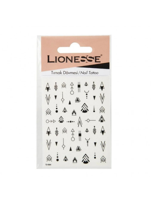 Abtibilduri unghii, lionesse | Abtibilduri decorative pentru unghii td-0064 lionesse | 1001cosmetice.ro