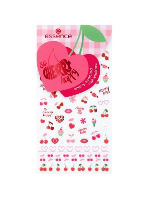 Abtibilduri pentru unghii cu parfum de cirese, SO CHERRY, Essence, 78 bucati