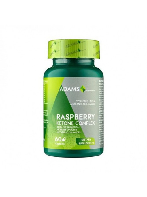Silueta &amp; fitness, adams | Adams raspberry ketone complex cutie 60 tablete | 1001cosmetice.ro