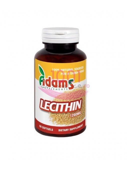 Adams supplements lecitina 1200 mg cutie 60 pastile gumate 1 - 1001cosmetice.ro