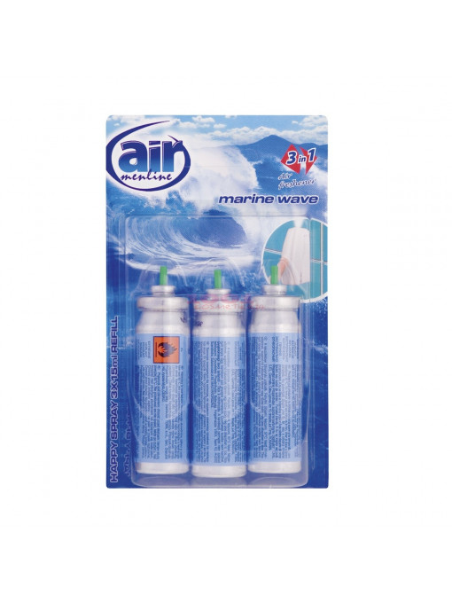 AIR MENLINE 3IN1 SPRAY REZERVA SET 3 BUCATI MARINE WAVE