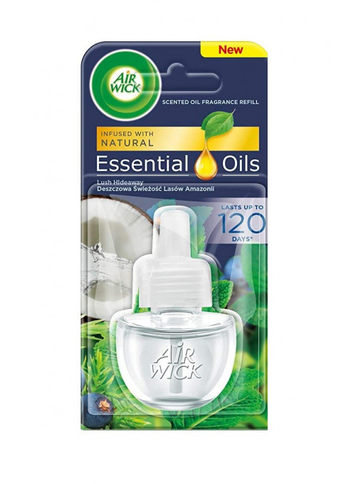 AIR WICK ESSENTIAL OILS LUSH HIDEAWAY REZERVA APARAT ELECTRIC CAMERA