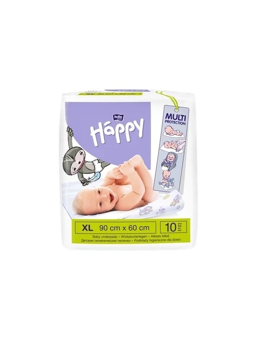 Promotii | Aleze igienice absorbante happy 90x60cm - bella baby, 10 bucati | 1001cosmetice.ro