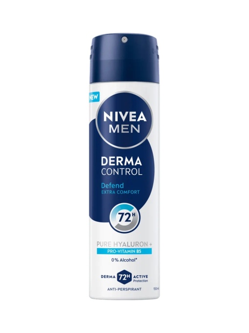 Antiperspirant spray Derma Control Defend, Nivea Men, 150 ml
