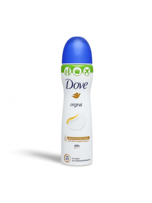 Dove | Antiperspirant spray mini, de calatorie, original 48h, dove, 75 ml | 1001cosmetice.ro